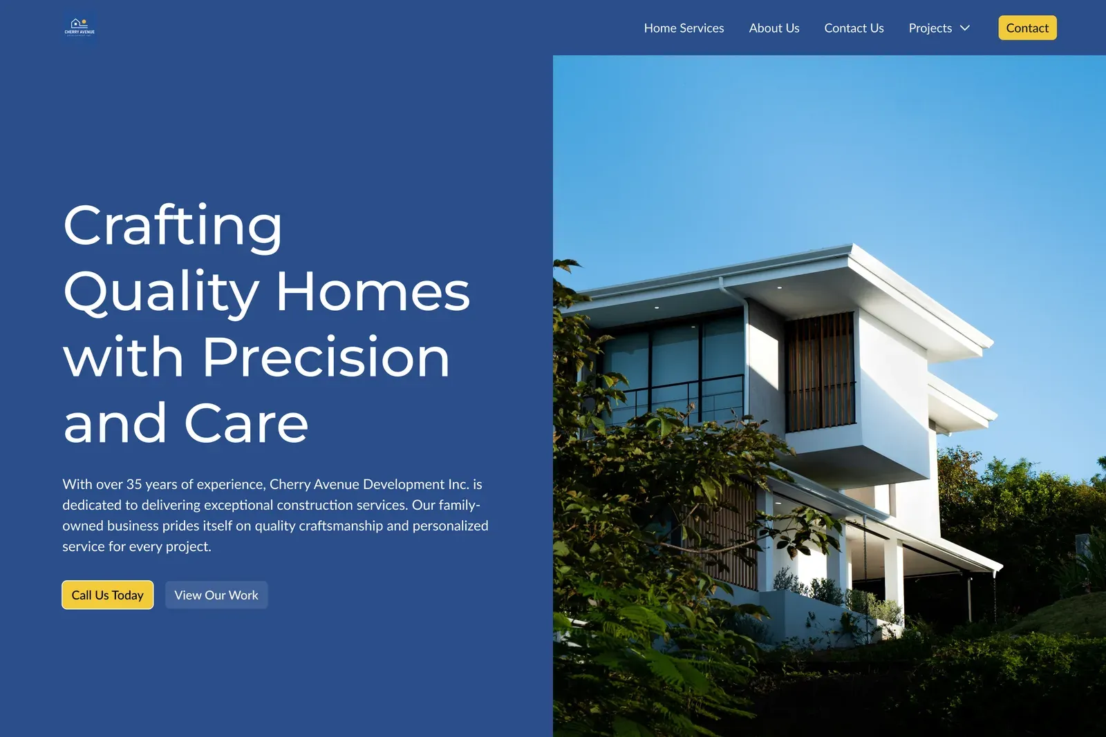The Cherry Ave Development homepage